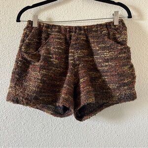 Ciao Panic Tweed Woven Sweater Shorts Women’s Medium Pullon Autumn Fall Date